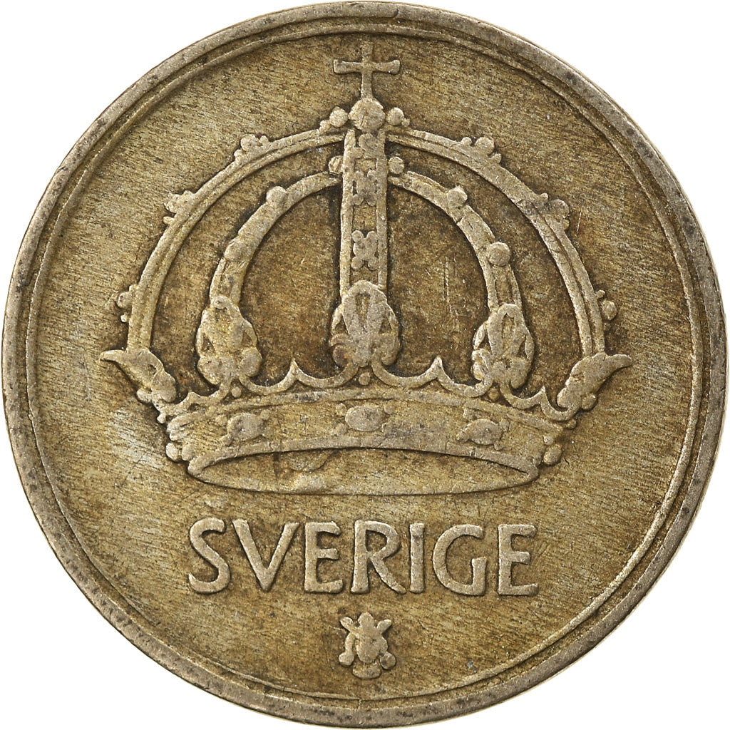 Coin, Sweden, Gustaf V, 10 Öre, 1942, EF(40-45), Silver, KM:813