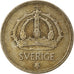Coin, Sweden, Gustaf V, 10 Öre, 1942, EF(40-45), Silver, KM:813