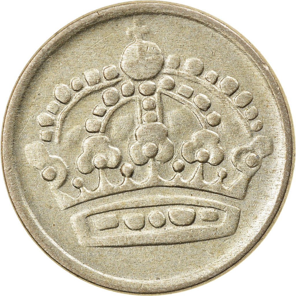 Coin, Sweden, Gustaf VI, 10 Öre, 1959, EF(40-45), Silver, KM:823