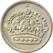 Moeda, Suécia, Gustaf VI, 10 Öre, 1961, EF(40-45), Prata, KM:823