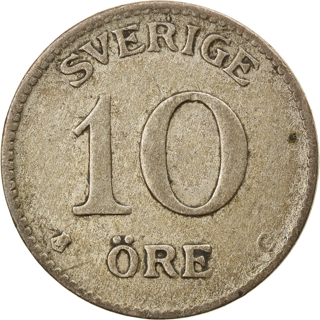 Coin, Sweden, Gustaf V, 10 Öre, 1937, EF(40-45), Silver, KM:780