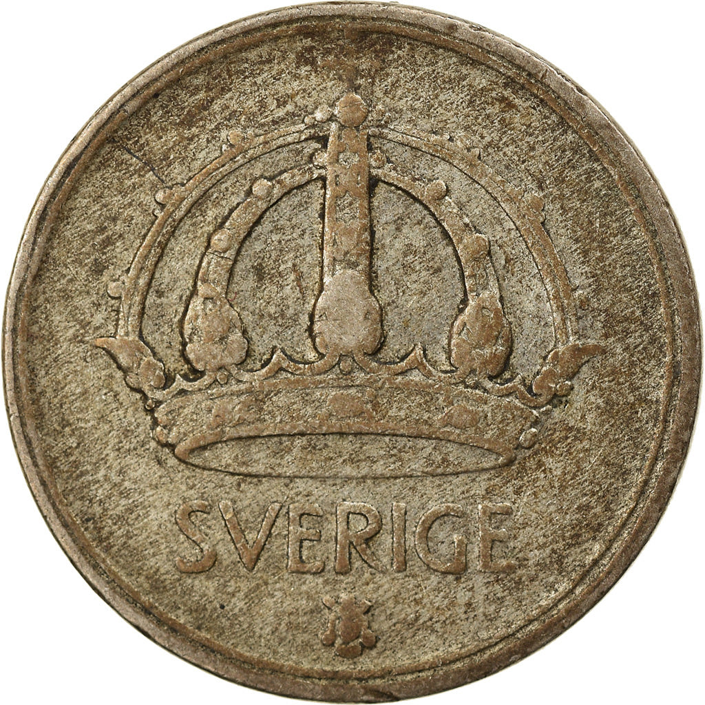 Coin, Sweden, Gustaf V, 25 Öre, 1948, VF(30-35), Silver, KM:816