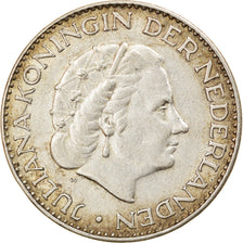 Coin, Netherlands, Juliana, Gulden, 1964, EF(40-45), Silver, KM:184