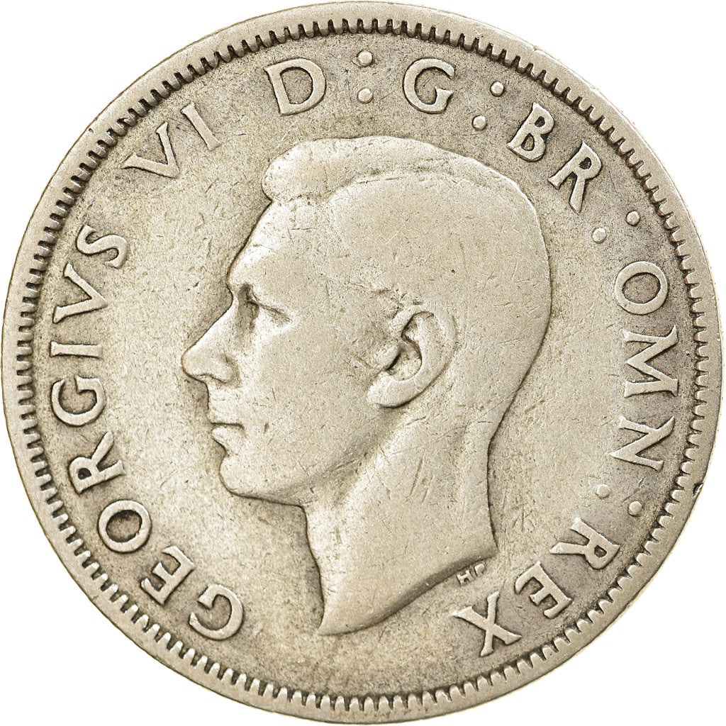 Moneda, Gran Bretaña, George VI, Florin, Two Shillings, 1946, MBC, Plata