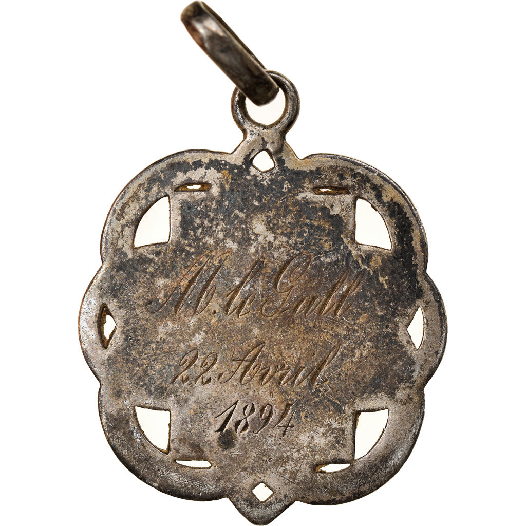 France, Médaille, Calice, Religions & beliefs, 1894, TTB, Argent