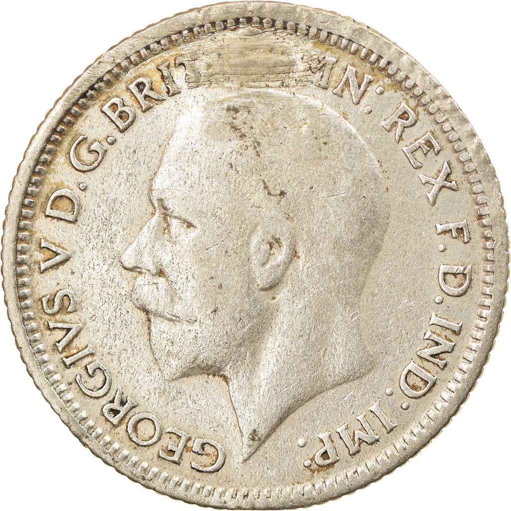 Coin, Great Britain, George V, 6 Pence, 1928, EF(40-45), Silver, KM:832