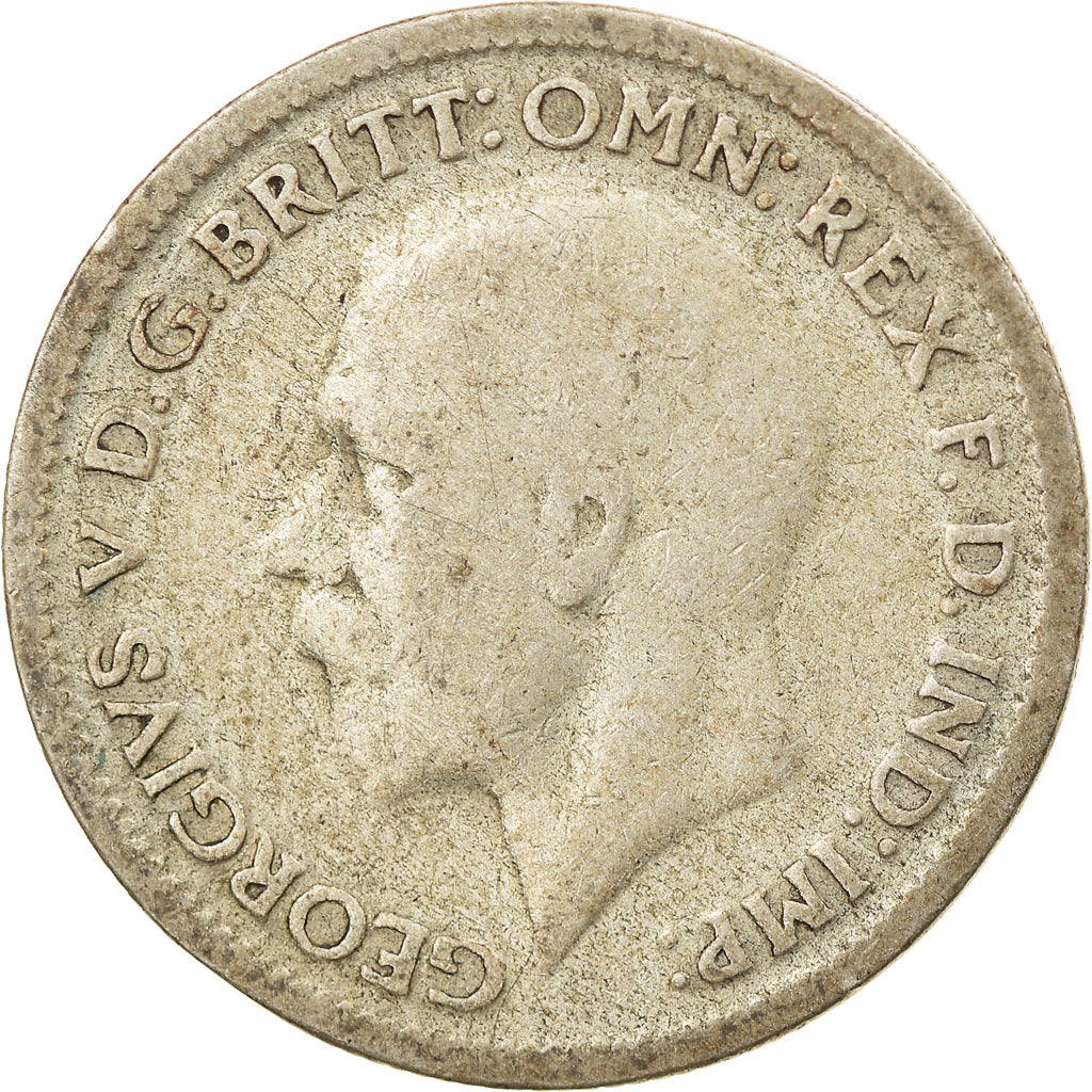 Coin, Great Britain, George V, 6 Pence, 1932, VF(20-25), Silver, KM:832