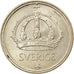 Moneda, Suecia, Gustaf V, 25 Öre, 1949, MBC, Plata, KM:816