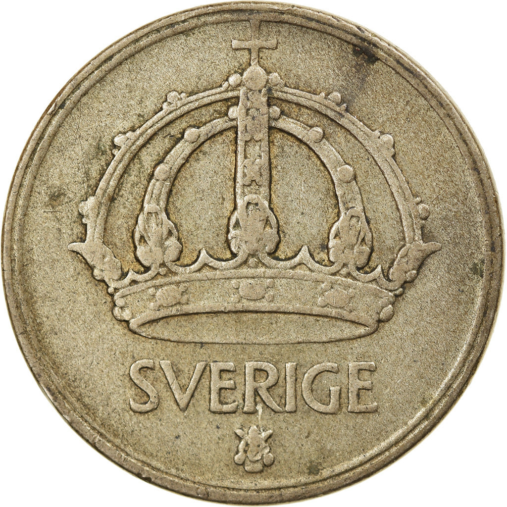 Coin, Sweden, Gustaf V, 50 Öre, 1948, EF(40-45), Silver, KM:817