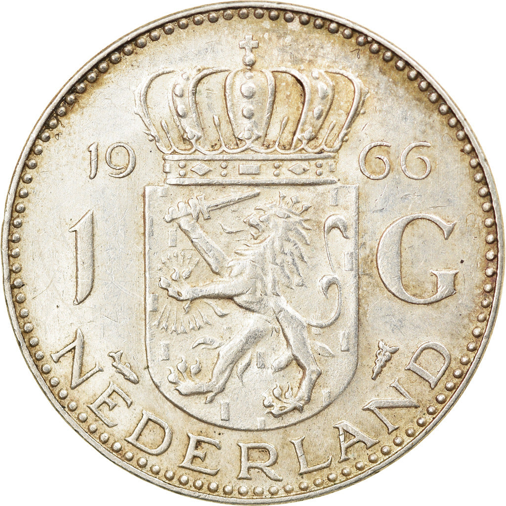 Monnaie, Pays-Bas, Gulden, 1966, TTB, Argent, KM:184