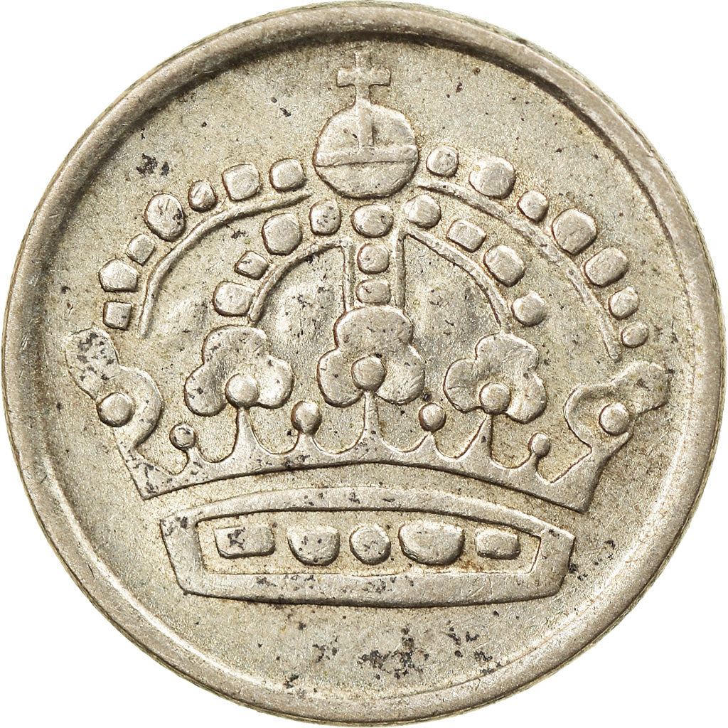 Coin, Sweden, Gustaf VI, 10 Öre, 1959, EF(40-45), Silver, KM:823