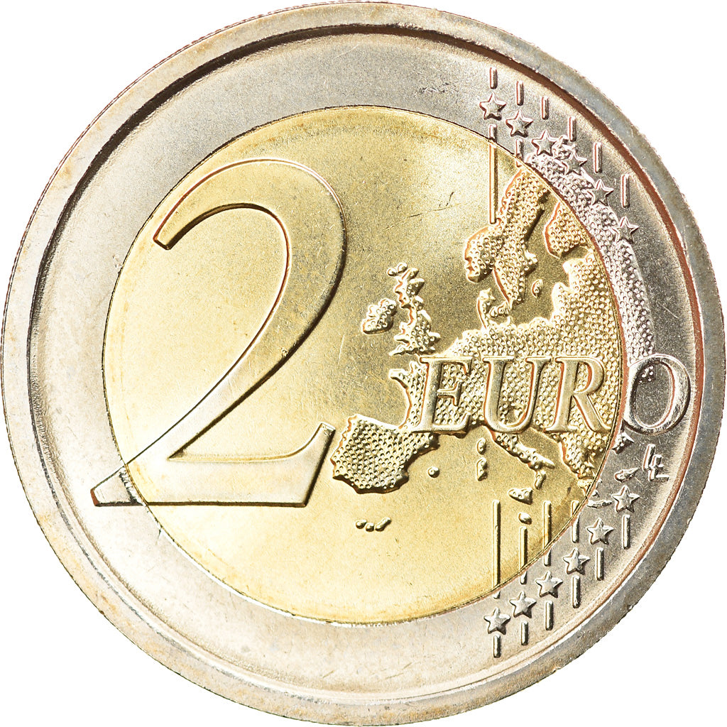 Italy, 2 Euro, 2016, MS(63), Bi-Metallic, KM:New