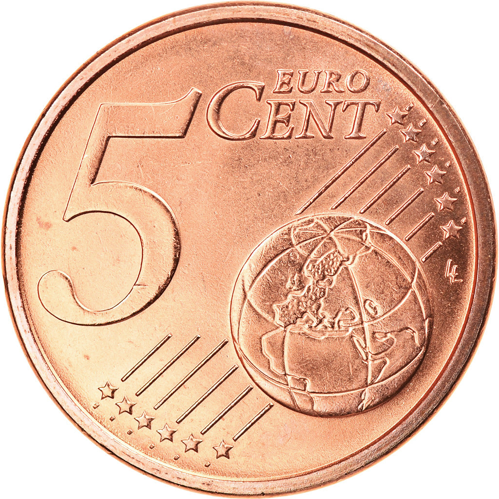 Italia, 5 Euro Cent, 2016, SPL, Acciaio placcato rame, KM:New