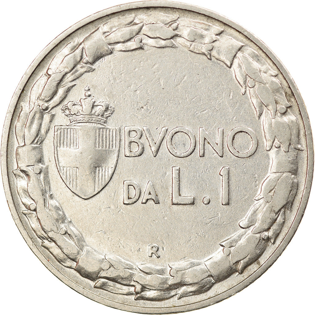 Moeda, Itália, Vittorio Emanuele III, Lira, 1922, Rome, EF(40-45), Níquel