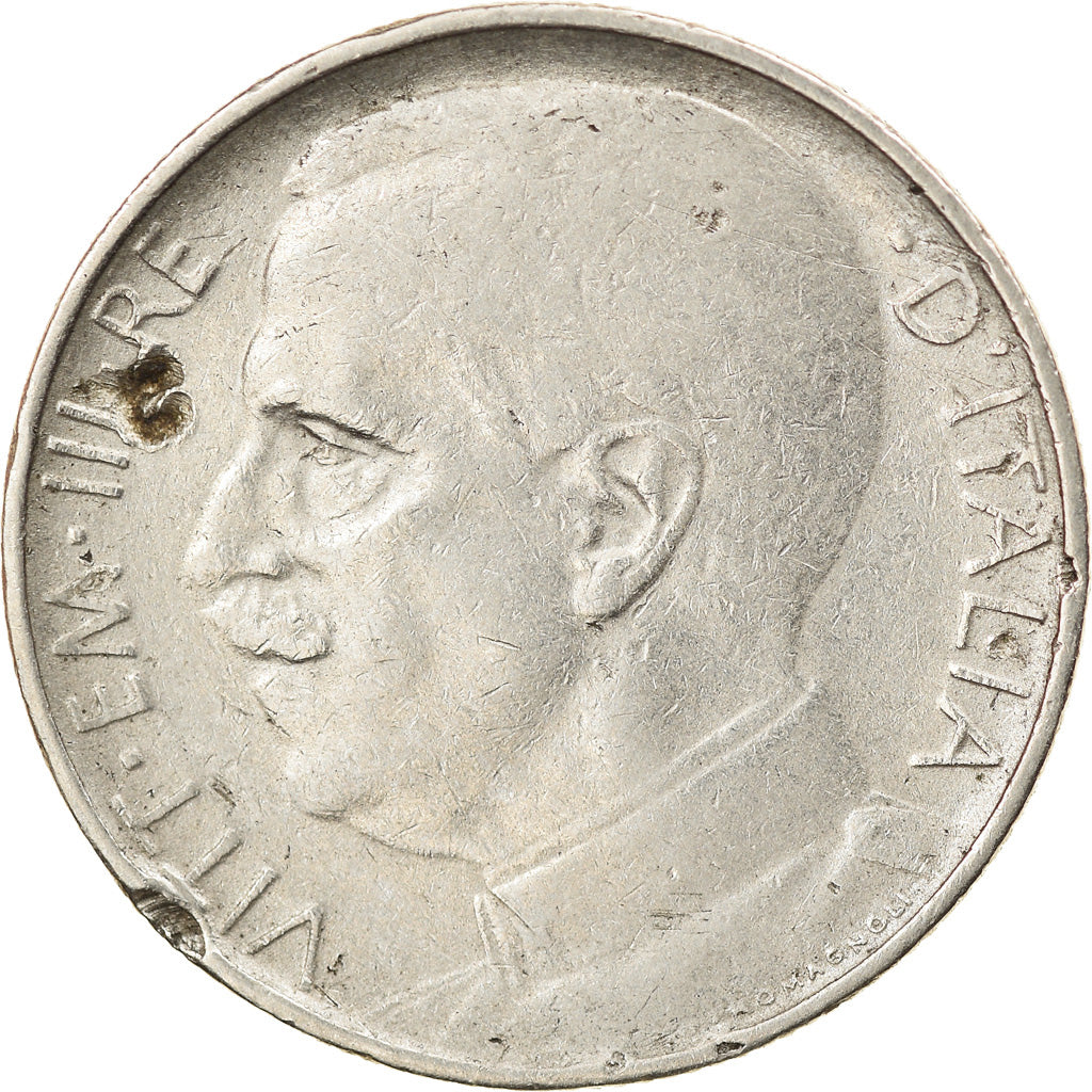 Moeda, Itália, Vittorio Emanuele III, 50 Centesimi, 1925, Rome, VF(30-35)