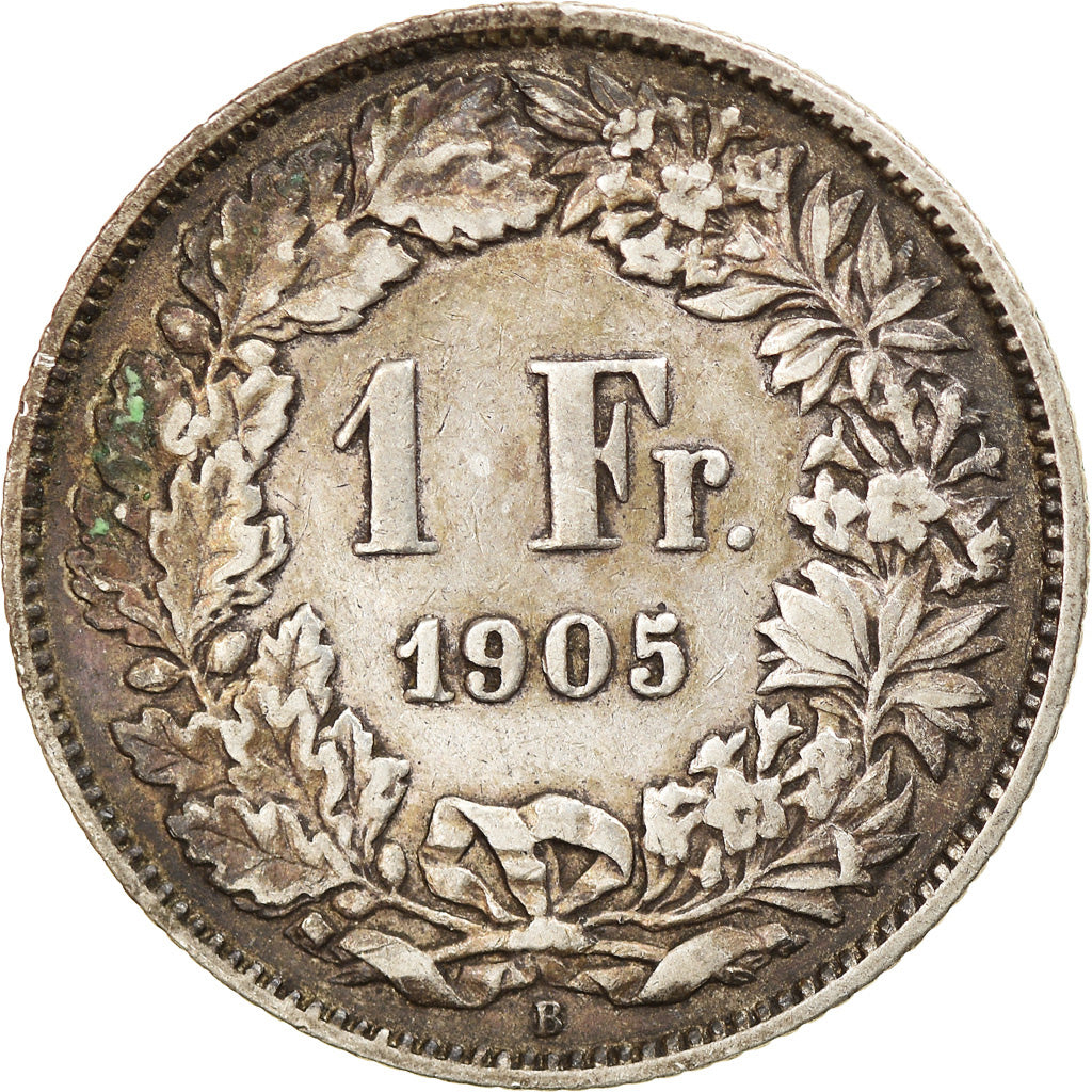 Coin, Switzerland, Franc, 1905, Bern, VF(30-35), Silver, KM:24