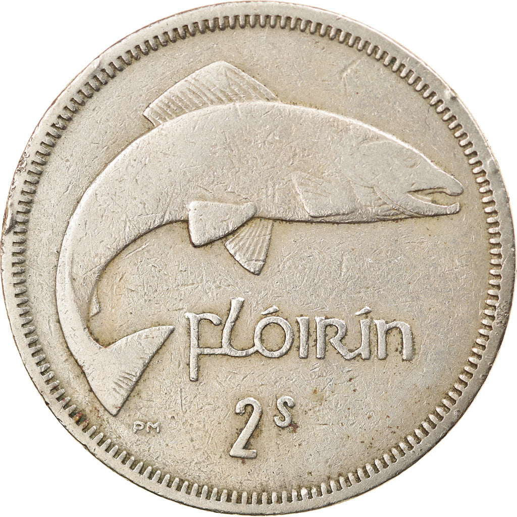 Moneda, REPÚBLICA DE IRLANDA, Florin, 1963, MBC, Cobre - níquel, KM:15a
