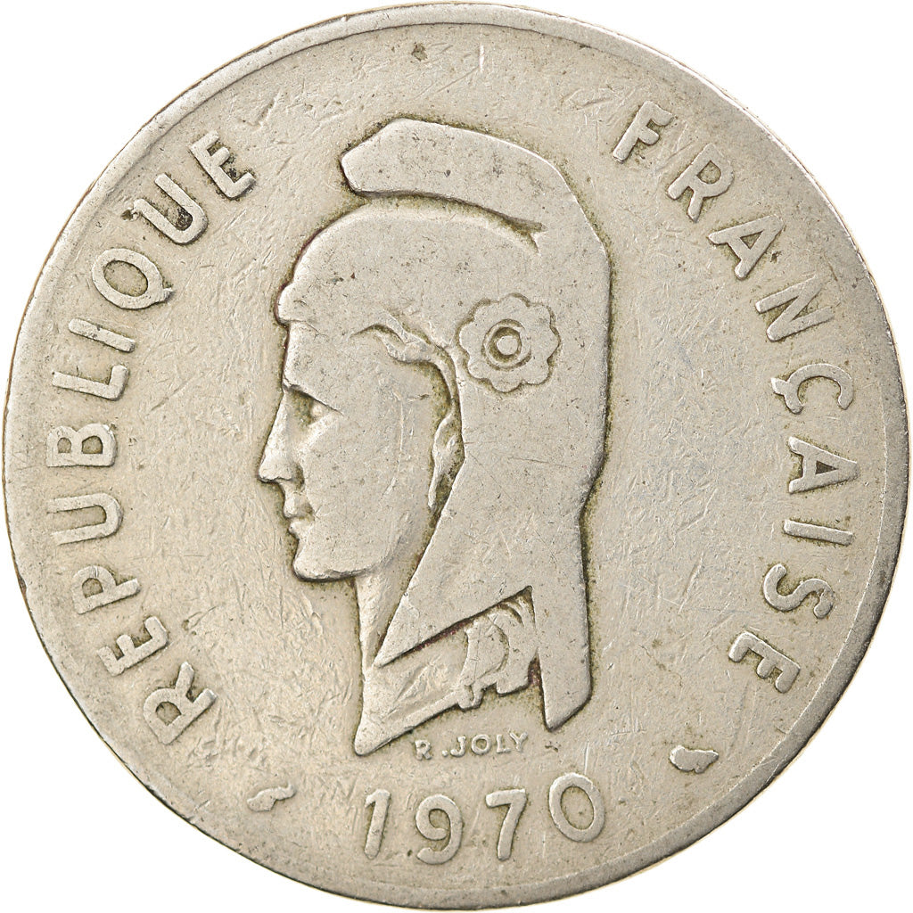 Monnaie, FRENCH AFARS & ISSAS, 100 Francs, 1970, Paris, TB, Copper-nickel, KM:19