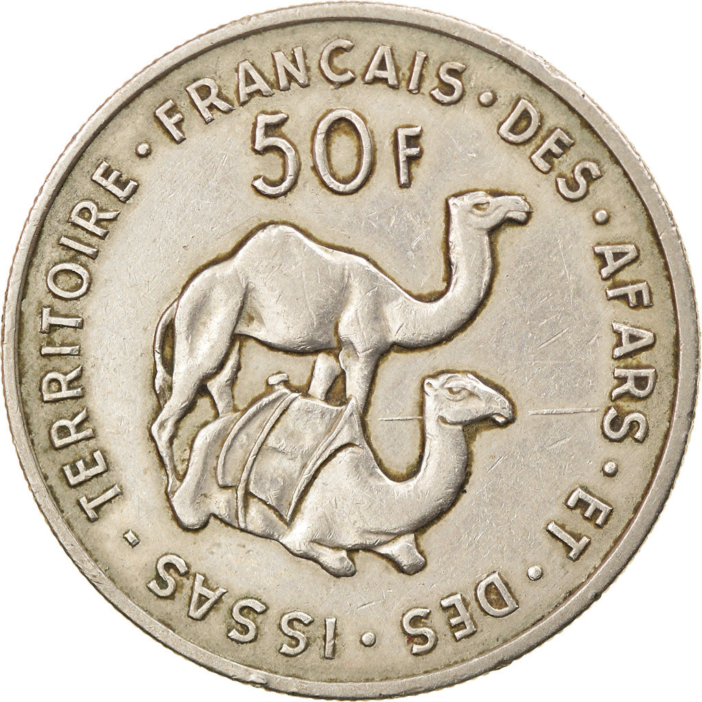 Monnaie, FRENCH AFARS & ISSAS, 50 Francs, 1970, Paris, TTB, Copper-nickel, KM:18