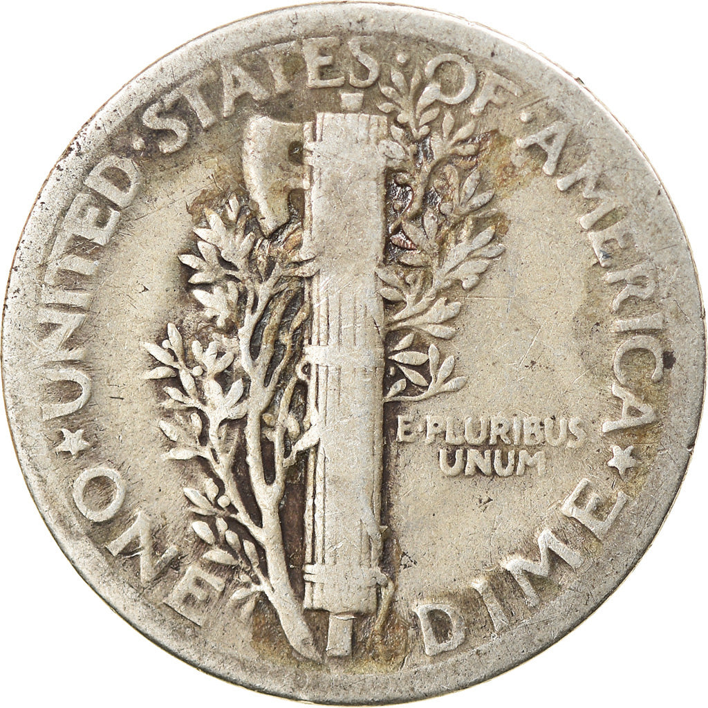 Coin, United States, Mercury Dime, Dime, 1920, U.S. Mint, Philadelphia