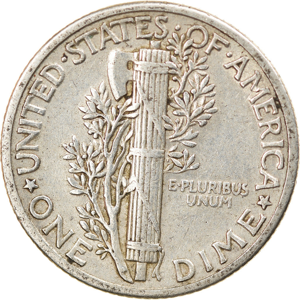 Coin, United States, Mercury Dime, Dime, 1936, U.S. Mint, Philadelphia