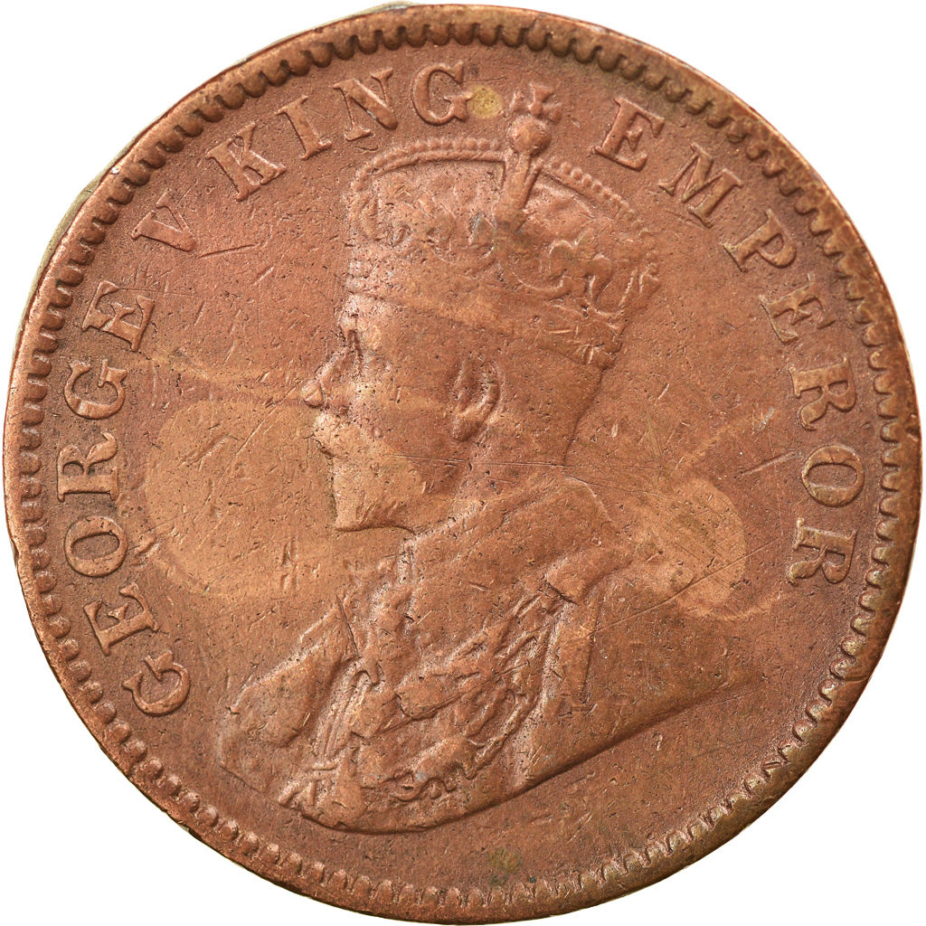 Coin, INDIA-BRITISH, George V, 1/4 Anna, 1936, Bombay, EF(40-45), Bronze, KM:512