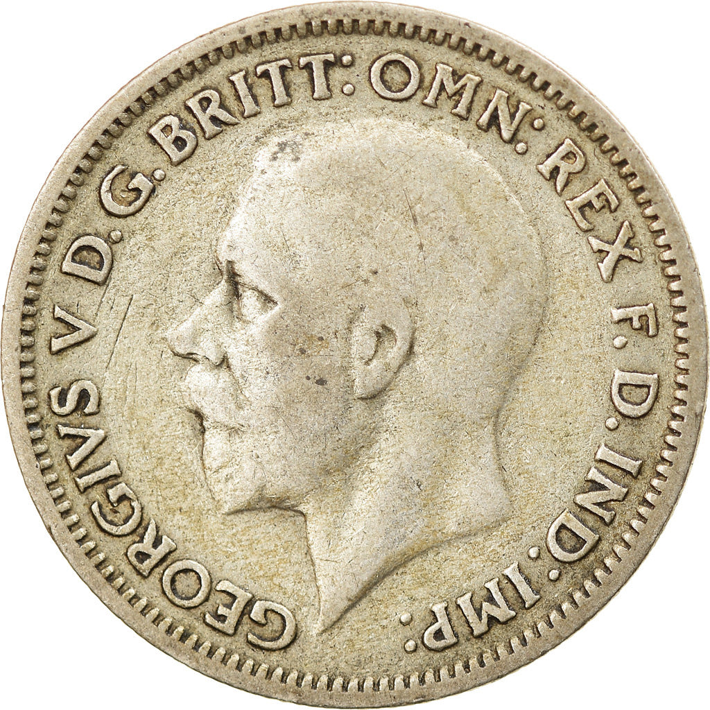 Coin, Great Britain, George V, 6 Pence, 1936, EF(40-45), Silver, KM:832