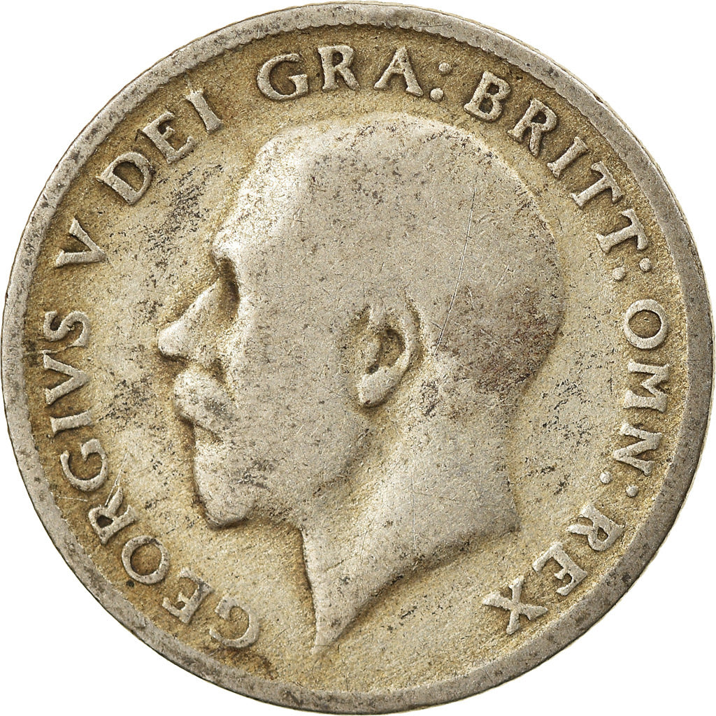 Coin, Great Britain, George V, 6 Pence, 1920, VF(20-25), Silver, KM:815a.1