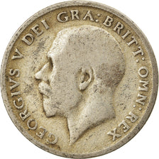 Coin, Great Britain, George V, 6 Pence, 1920, VF(20-25), Silver, KM:815a.1