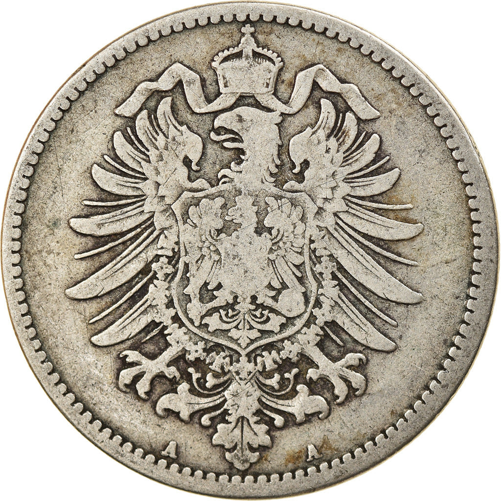Coin, GERMANY - EMPIRE, Wilhelm I, Mark, 1875, Berlin, VF(30-35), Silver, KM:7