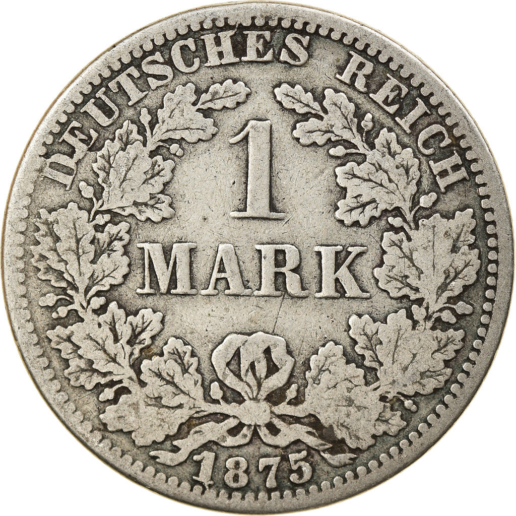 Coin, GERMANY - EMPIRE, Wilhelm I, Mark, 1875, Berlin, VF(30-35), Silver, KM:7