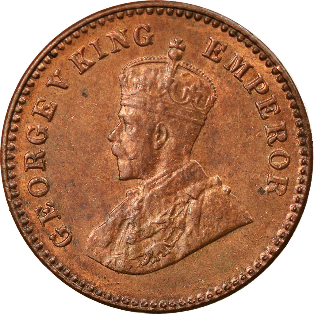 Coin, INDIA-BRITISH, George V, 1/12 Anna, 1 Pie, 1920, AU(55-58), Bronze, KM:509