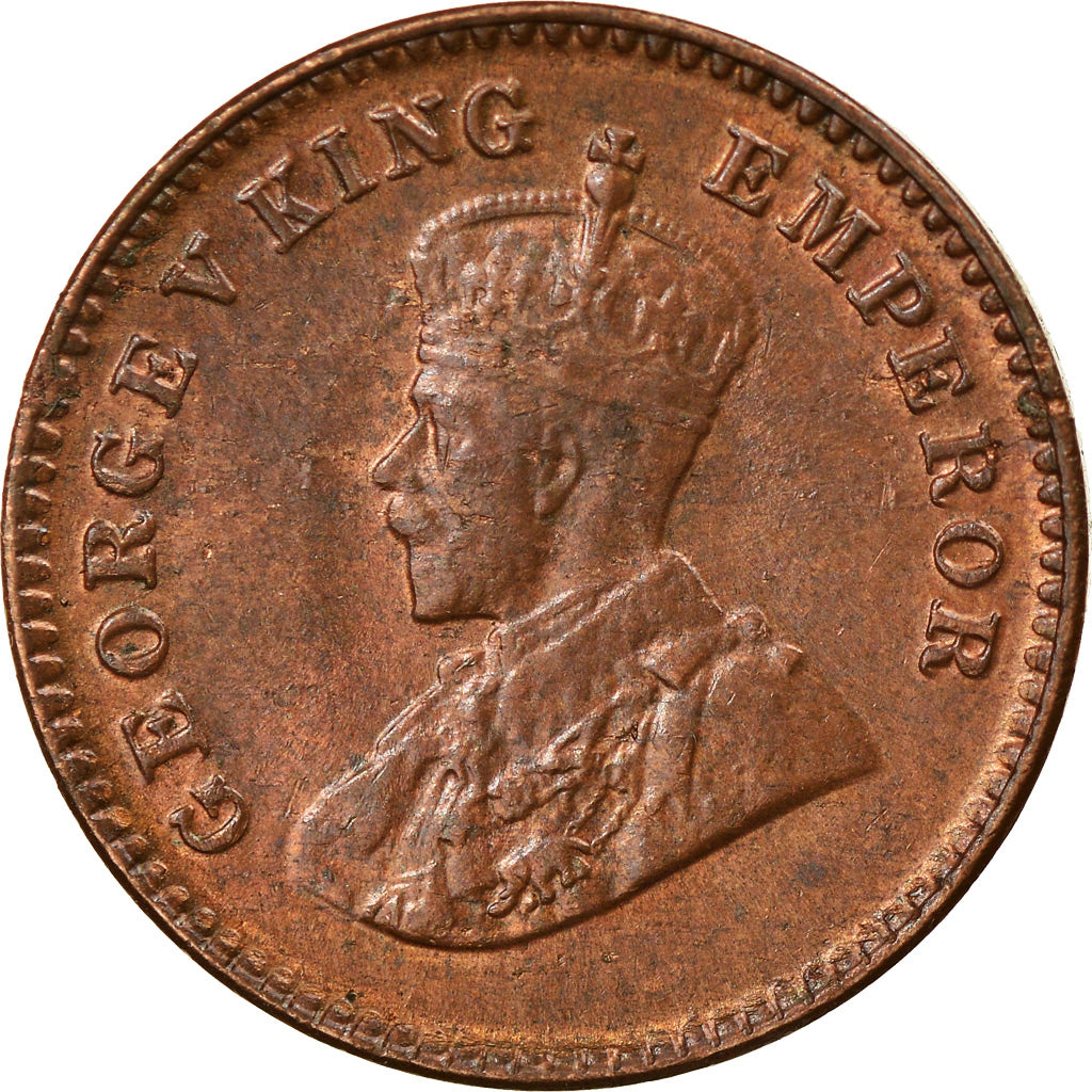Coin, INDIA-BRITISH, George V, 1/12 Anna, 1 Pie, 1920, AU(50-53), Bronze, KM:509