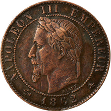 Moneta, Francja, Napoleon III, Napoléon III, Centime, 1862, Paris, EF(40-45)