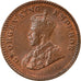 Coin, INDIA-BRITISH, George V, 1/12 Anna, 1 Pie, 1920, AU(55-58), Bronze, KM:509