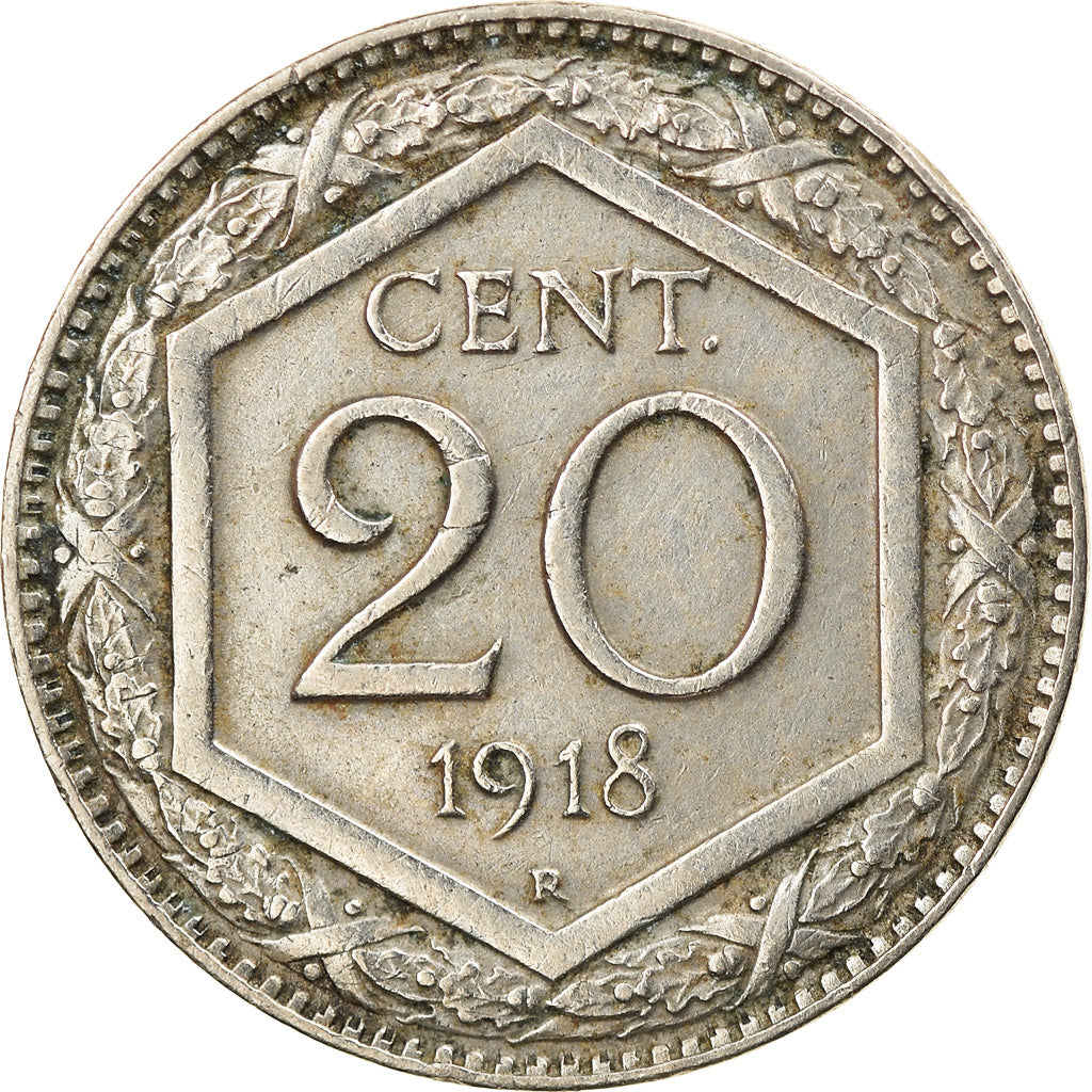 Coin, Italy, Vittorio Emanuele III, 20 Centesimi, 1918, Rome, AU(50-53)