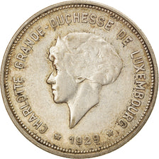 Moneta, Lussemburgo, Charlotte, 5 Francs, 1929, BB, Argento, KM:38