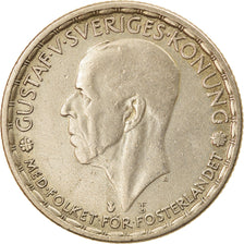 Coin, Sweden, Gustaf V, Krona, 1946, EF(40-45), Silver, KM:814