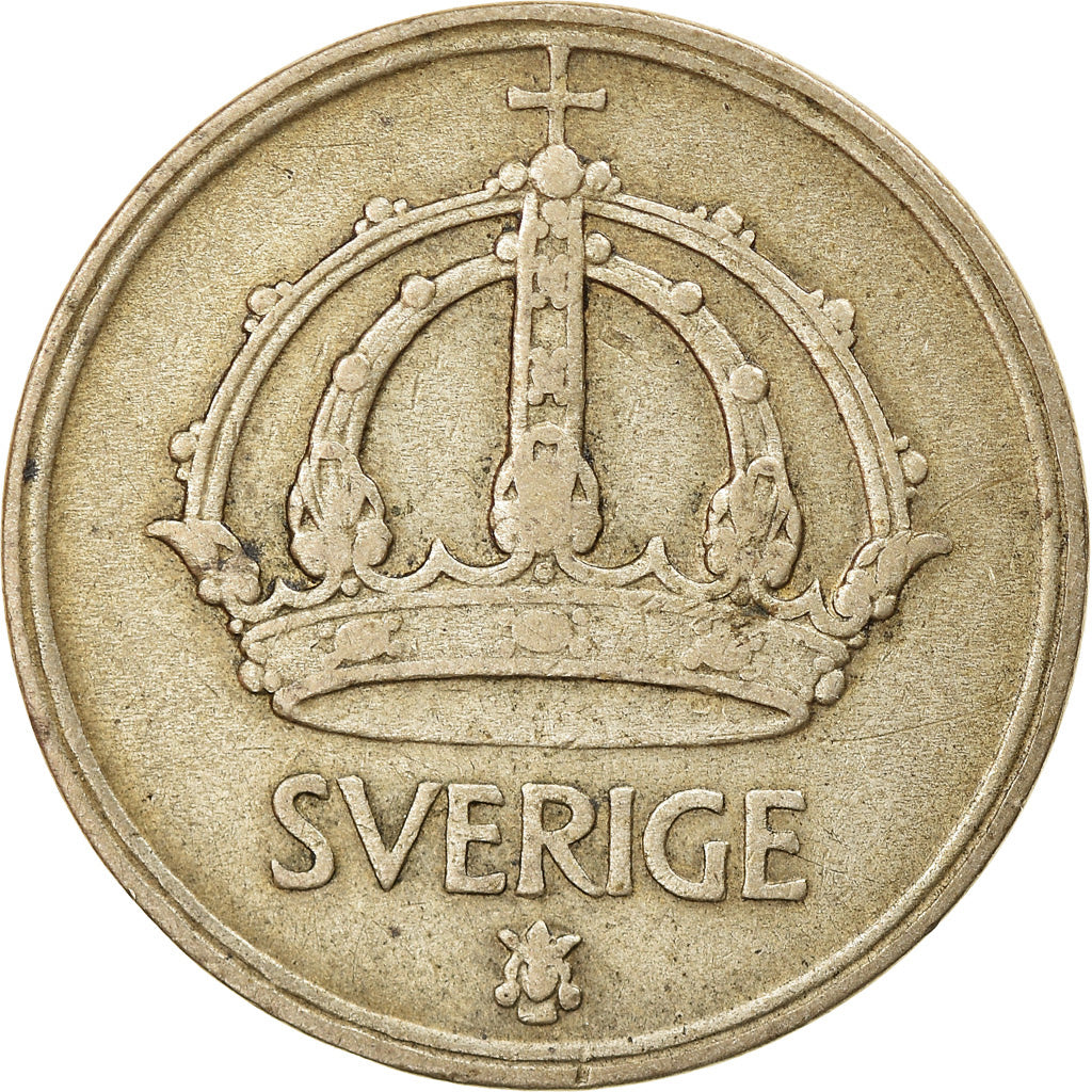 Coin, Sweden, Gustaf V, 50 Öre, 1949, VF(30-35), Silver, KM:817