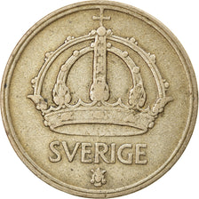 Coin, Sweden, Gustaf V, 50 Öre, 1949, VF(30-35), Silver, KM:817