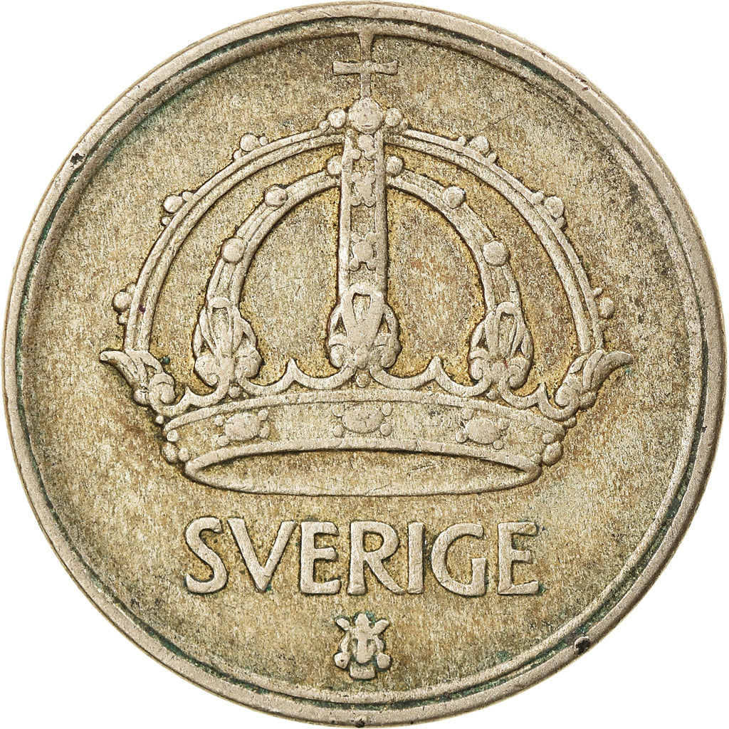 Coin, Sweden, Gustaf V, 50 Öre, 1950, EF(40-45), Silver, KM:817
