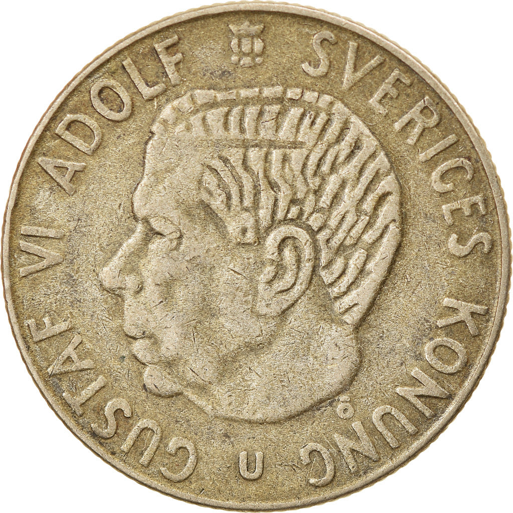 Coin, Sweden, Gustaf VI, Krona, 1963, EF(40-45), Silver, KM:826