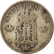 Coin, Sweden, Oscar II, 10 Öre, 1907, VF(30-35), Silver, KM:774