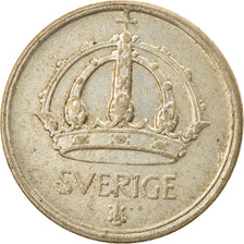 Coin, Sweden, Gustaf V, 25 Öre, 1949, EF(40-45), Silver, KM:816