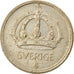 Coin, Sweden, Gustaf V, 25 Öre, 1949, EF(40-45), Silver, KM:816