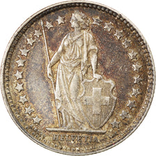 Coin, Switzerland, 1/2 Franc, 1920, Bern, AU(50-53), Silver, KM:23