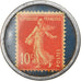 Moeda, França, Chicorée Pasteur, 10 Centimes, Timbre-Monnaie, AU(50-53)