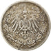 Munten, DUITSLAND - KEIZERRIJK, 1/2 Mark, 1905, Muldenhütten, FR+, Zilver