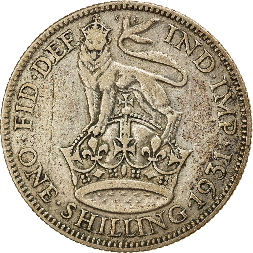 Monnaie, Grande-Bretagne, George V, Shilling, 1931, TB+, Argent, KM:833