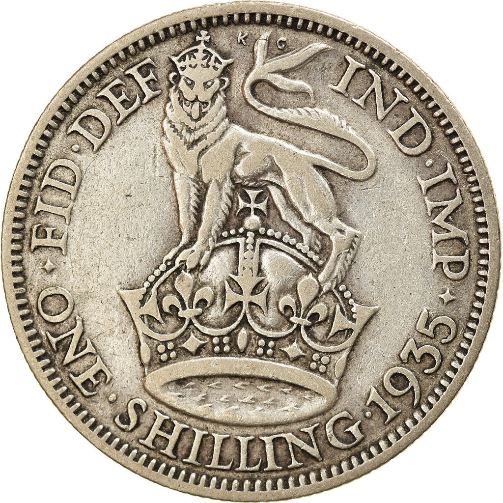 Moneta, Gran Bretagna, George V, Shilling, 1935, MB+, Argento, KM:833